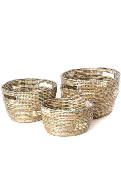 Set Of Three Prayer Mat Sewing Basket Set (Various Colors)