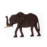 Elephant Wood Plaque (Side Profile)