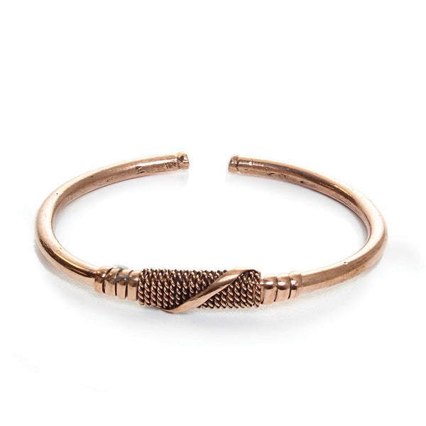 Copper Twist Metal Bracelet