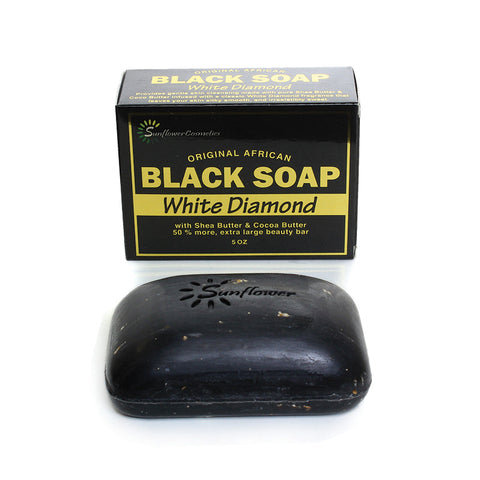 White Diamond Black Soap (5 oz)
