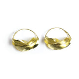 Large Fula Gold Twist Earrings