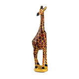 Giraffe Wood Carving (12")