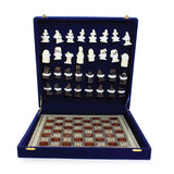 Deluxe Egyptian Mother Of Pearl Chess Set (Various Sizes)