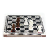 Deluxe Egyptian Mother Of Pearl Chess Set (Various Sizes)
