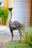 Kenyan Recycled Oil Drum Ostrich Statues
