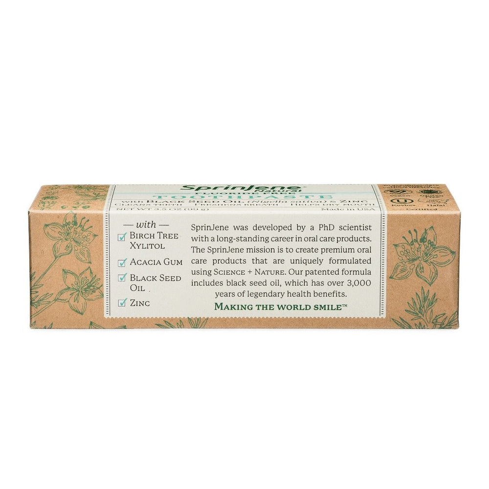 SPRINJENE: Fluoride Free Toothpaste, 3.5 oz